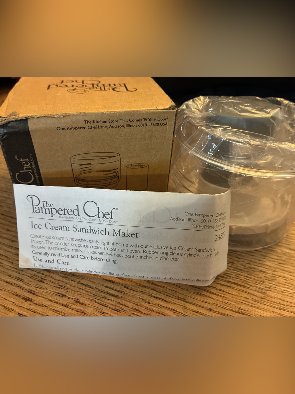 Pampered Chef Ice Cream Sandwich Maker #2485 – New in the Box